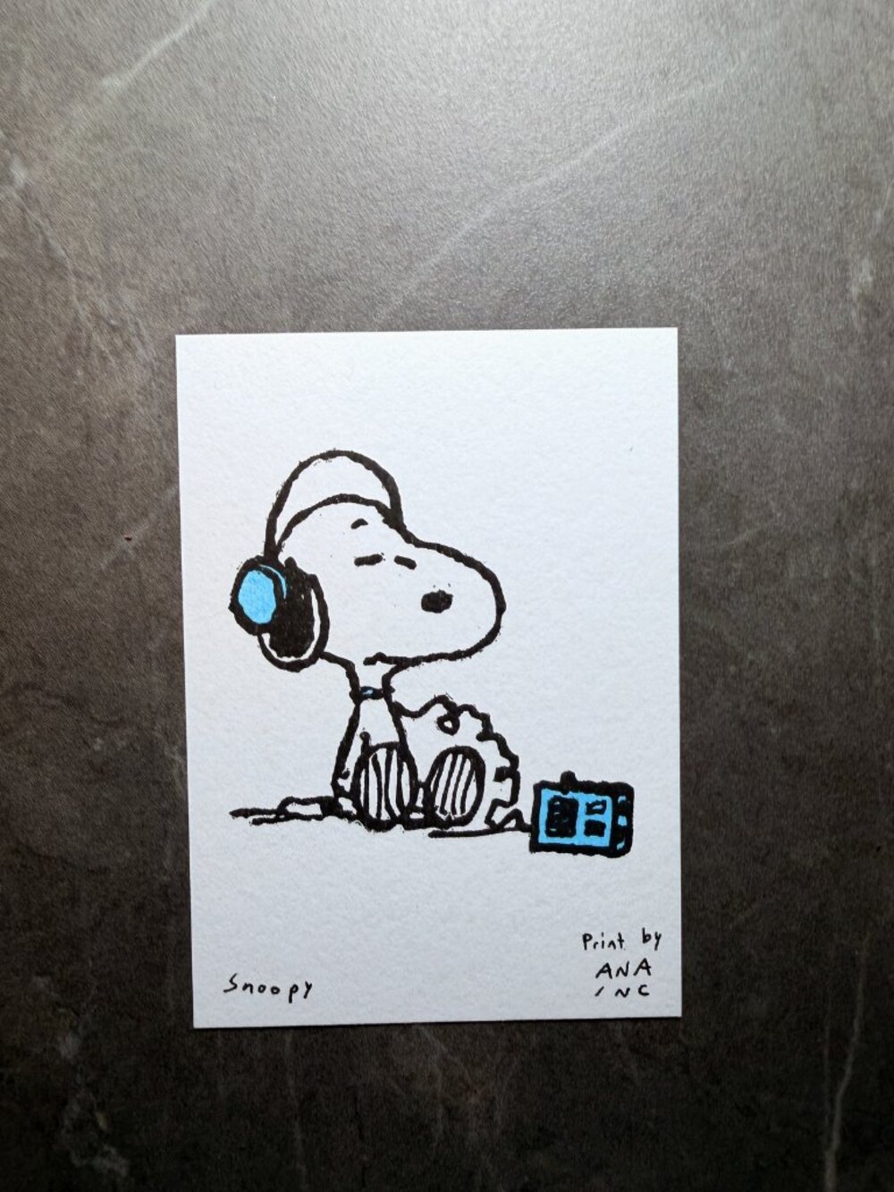 Ana Inciardi Snoopy Headphones Mini Print Snoopy in Style NYC